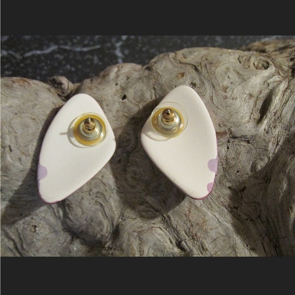 Retro Porcelain Clay Pierced Earrings Fashion Jewelry - Picture 2 of 2